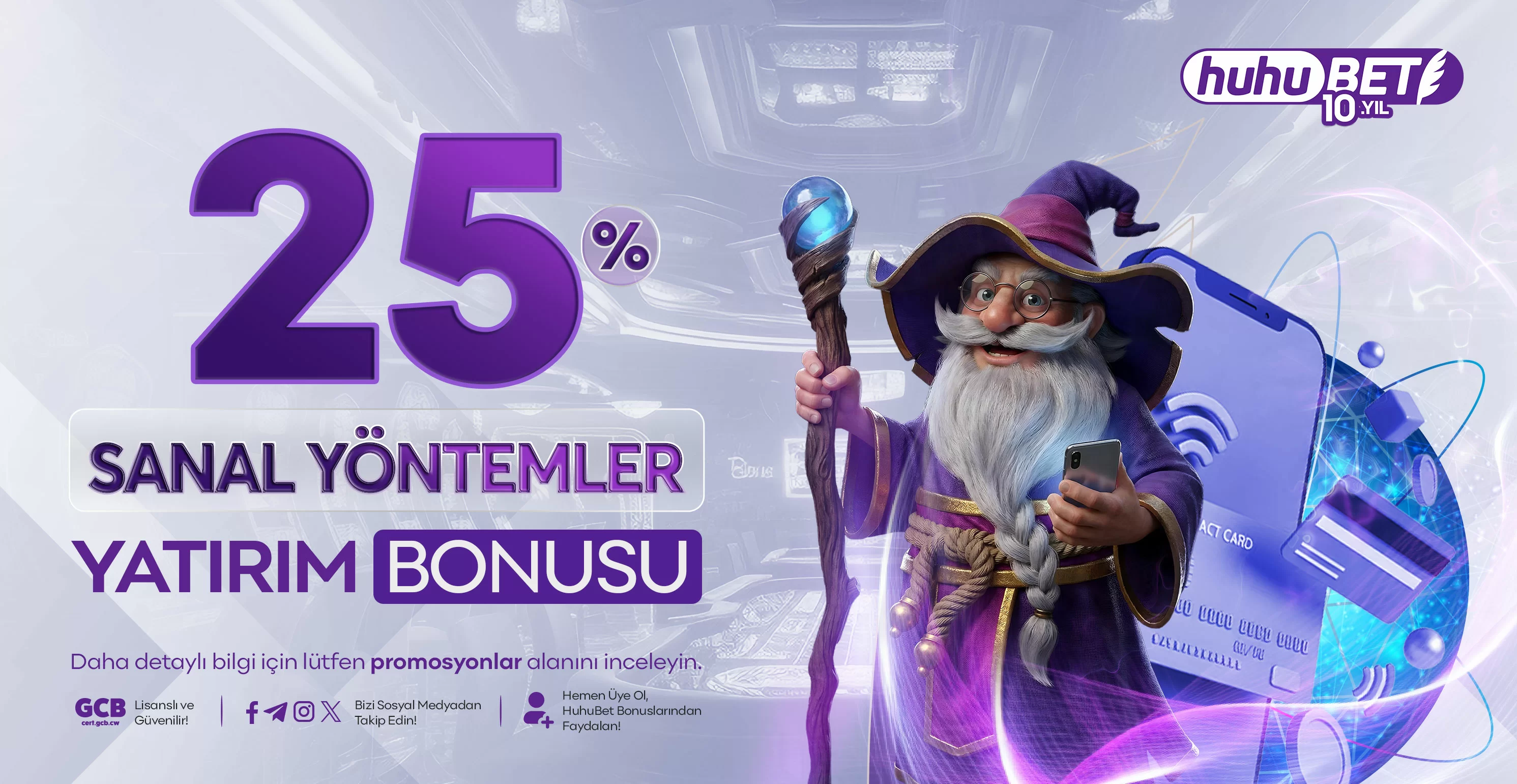HuhuBet sanal yöntemler bonusu