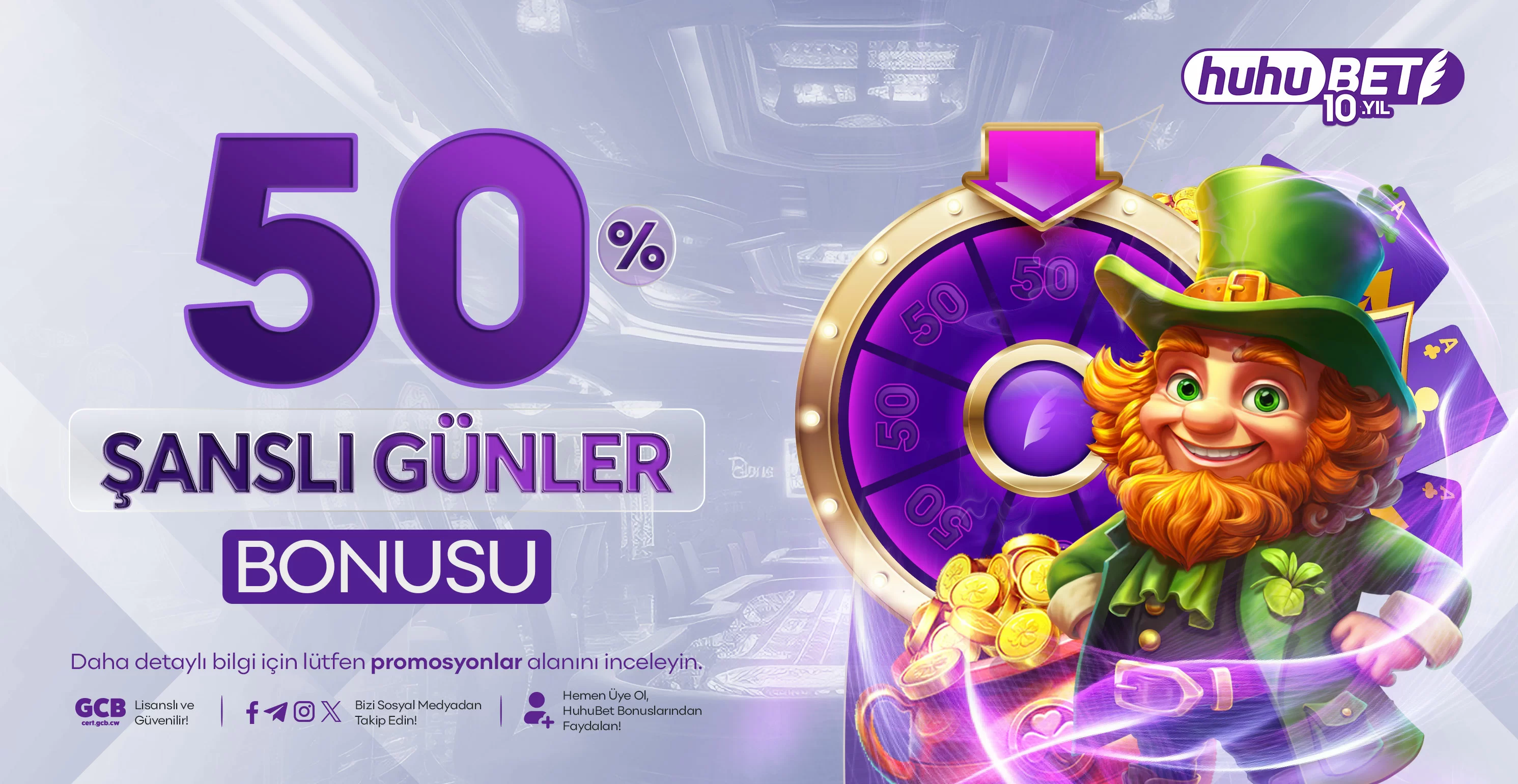 HuhuBet şanslı günler bonusu